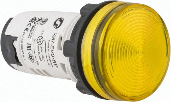 SCHNEIDER ELECTRIC Schneider Electric XB7EV05BP Led Pilot Light 24V Yellow