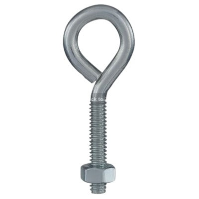 NATIONAL HARDWARE National Mfg N100-387 Eye Bolt 0.25x2.5 in Hex Nut 20pk