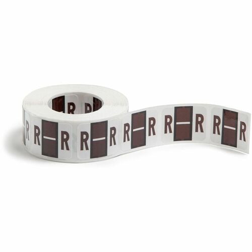 SMEAD Smead SMD67088 End-tab Bar-style Label Letter R Brown