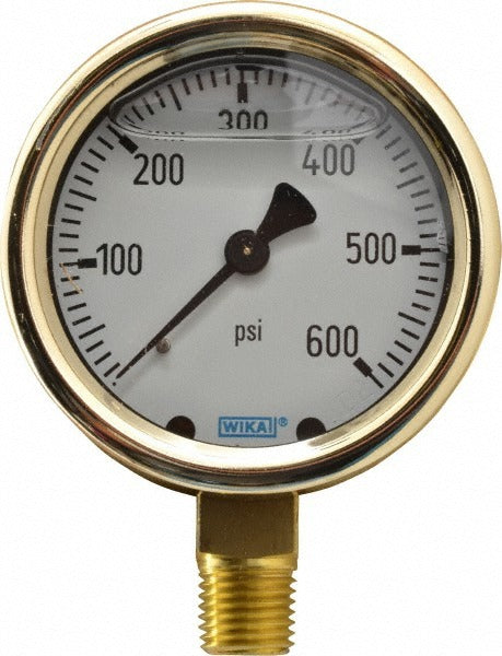 WIKA Wika 9310754 Pressure Gauge 0-600 Psi 2-1/2 in Dial