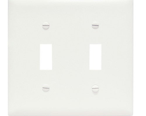 LEGRAND Legrand TP2-W TradeMaster Standard Wallplate 2-Gang (4.7 in x 4.56 in)
