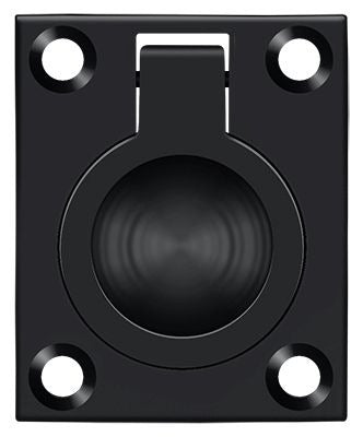 DELTANA Deltana FRP175U19 Flush Ring Pull Black Finish