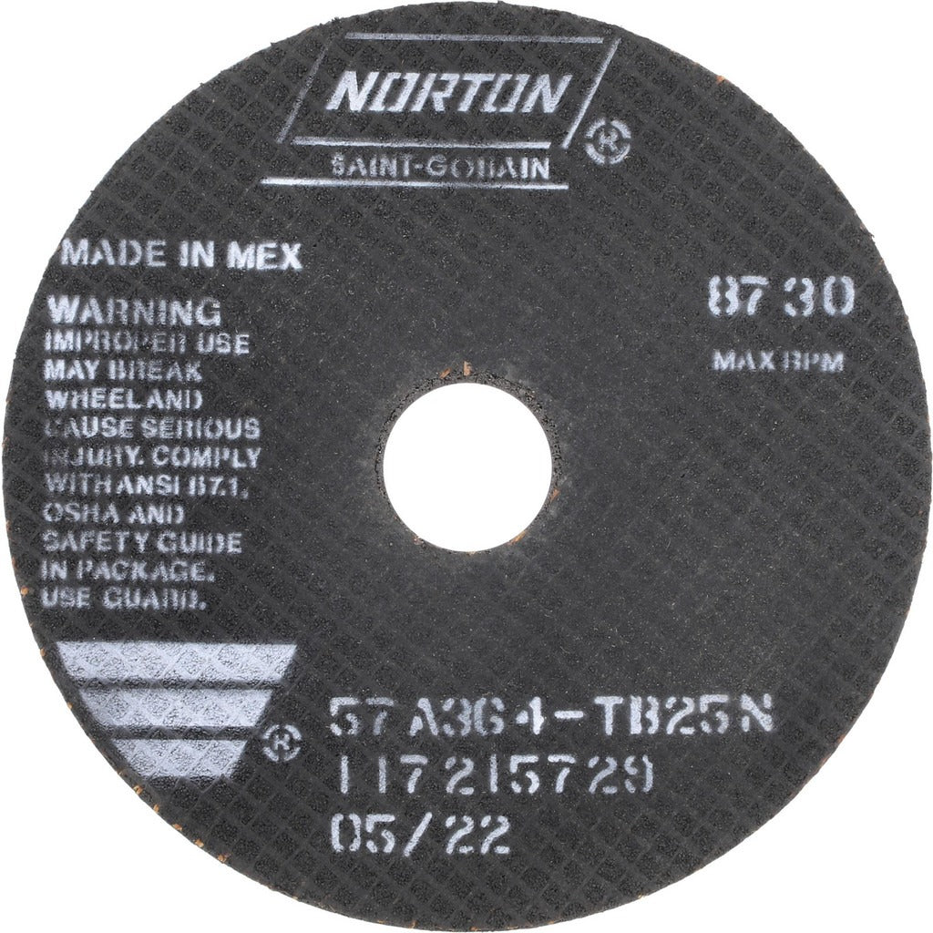 NORTON Norton 66252922676 Cut-off Wheel 7 in Aluminum Oxide 36 Grit