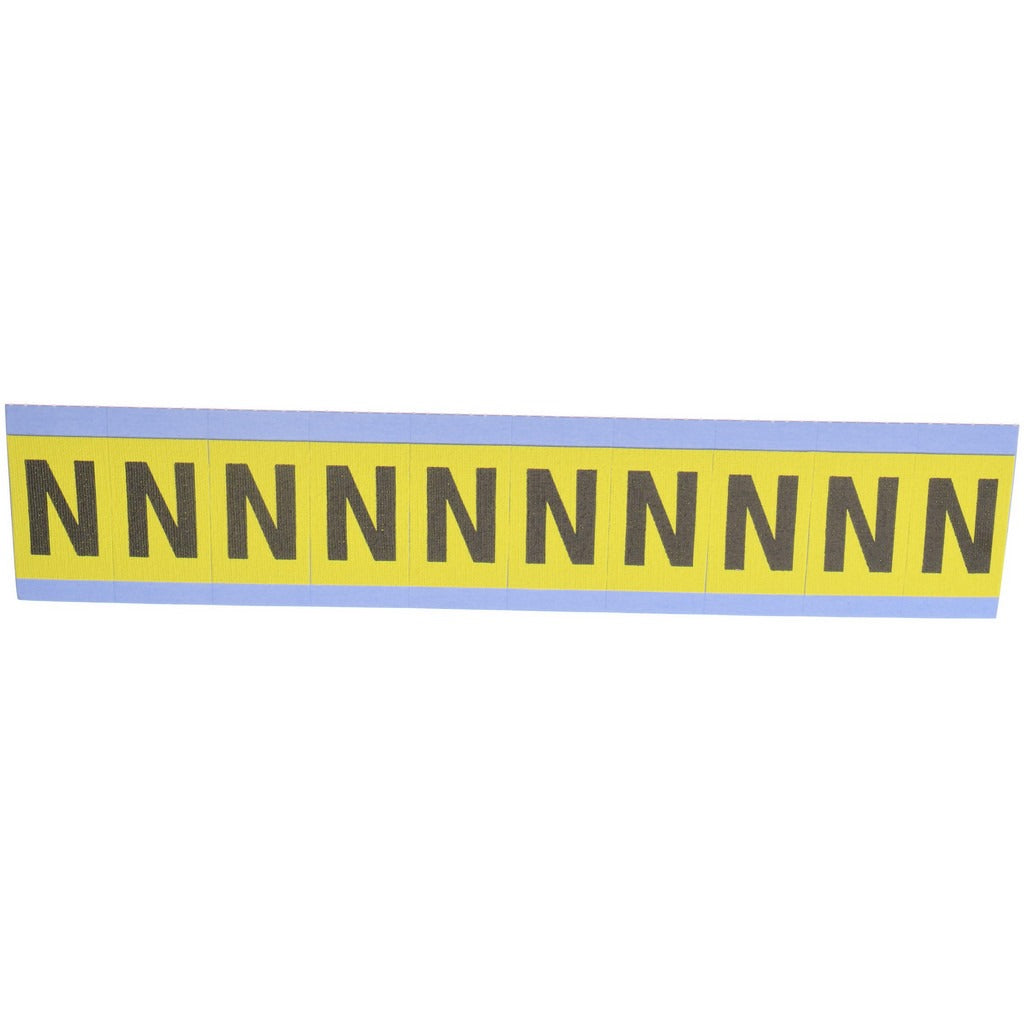STRANCO Stranco SB4-N Letter Label N Vinyl Removable Adhesive