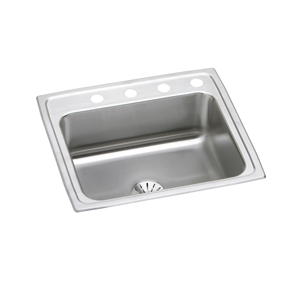 BSC PREFERRED Bsc Preferred LR2521PD4 Single Bowl Drop-in Kitchen Sink