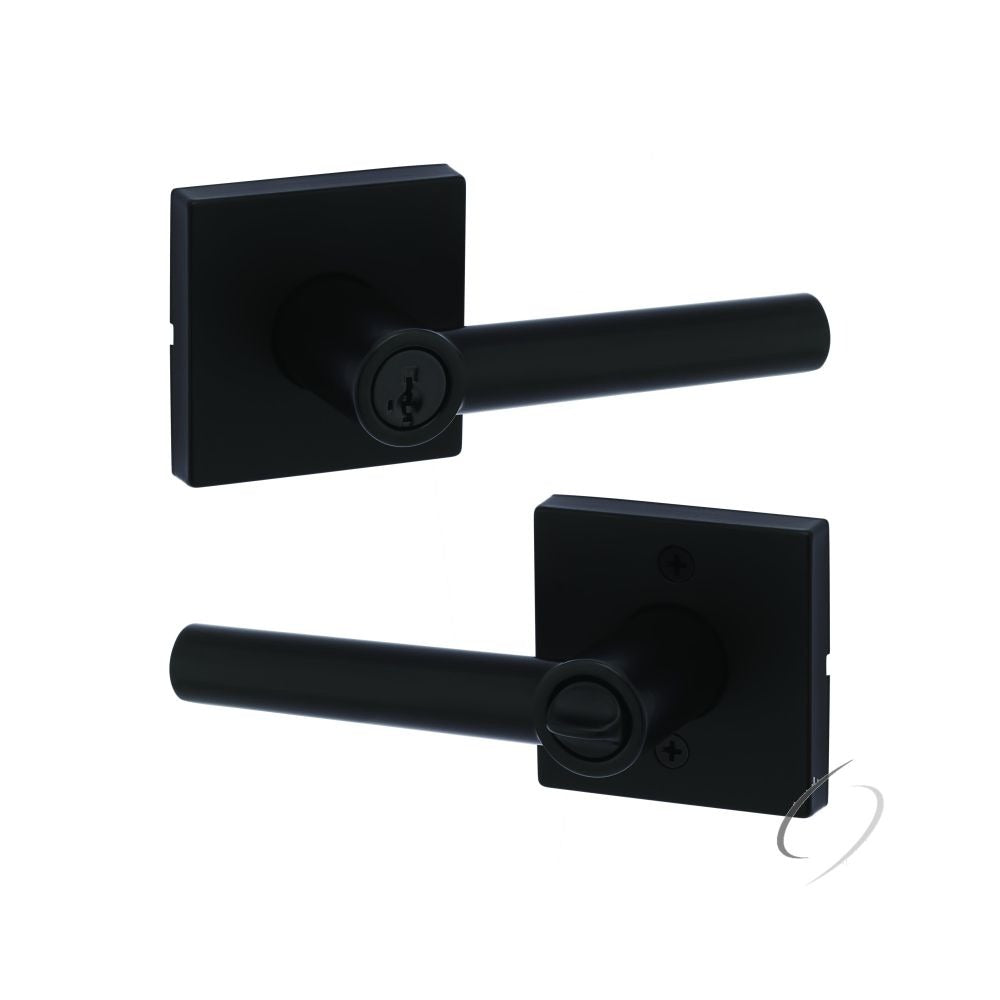 KWIKSET Kwikset 740MILSQT-514S Milan Lever Entry Lock Matte Black