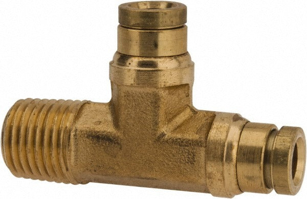 PARKER Parker 171PTCNS-4-4 Male Run Tee 1/4 in Od Brass Dot