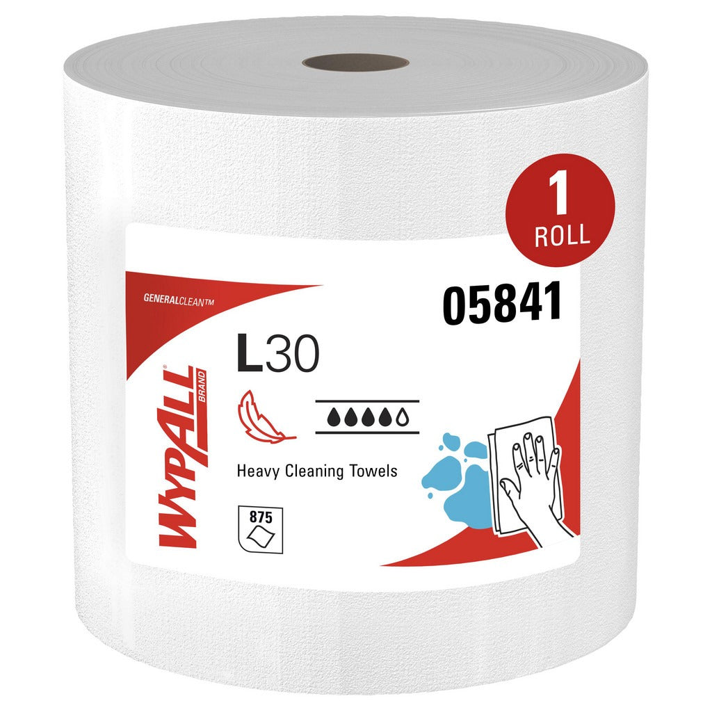 KIMBERLY-CLARK Wypall 05841 Heavy Duty Cleaning Towels Jumbo Roll 875 Sheets
