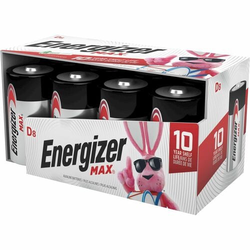 ENERGIZER Eveready Battery Co Inc EVEE95FP8 Alkaline D Battery 8-pack