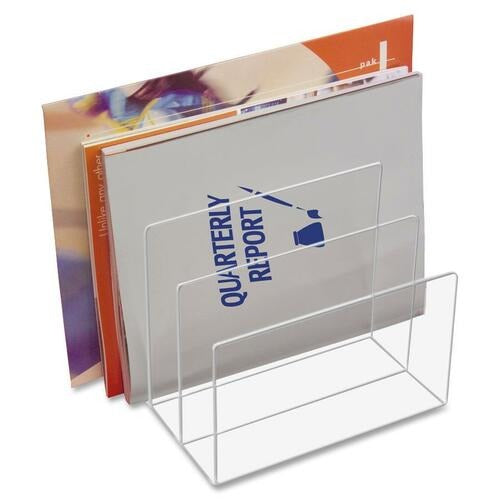 KANTEK Kantek KTKAD45 Acrylic File Sorter 3 Compartment