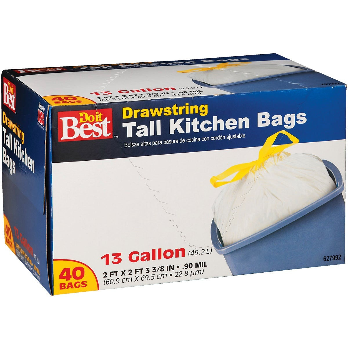 BSC PREFERRED Bsc Preferred 627992 13 Gal Kitchen Trash Bags 40 Count