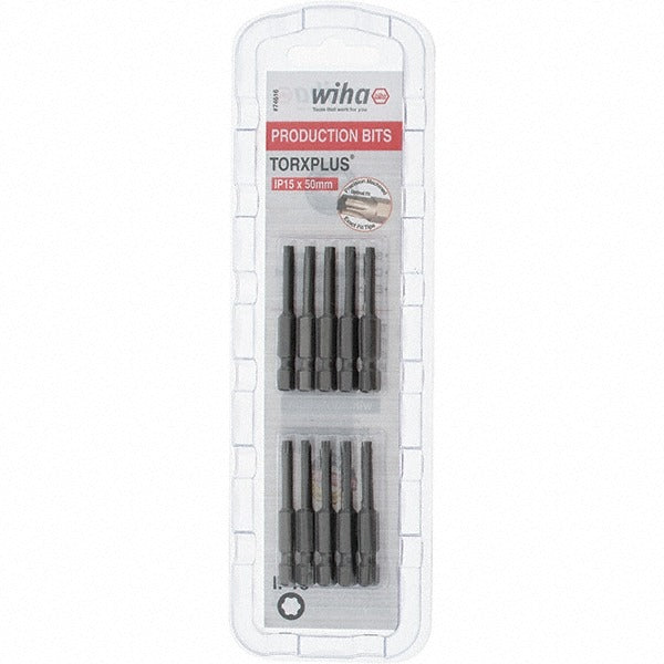 WIHA Wiha 74616 Power Screwdriver Bit Torxplus 15IP 2 in 10 Pc