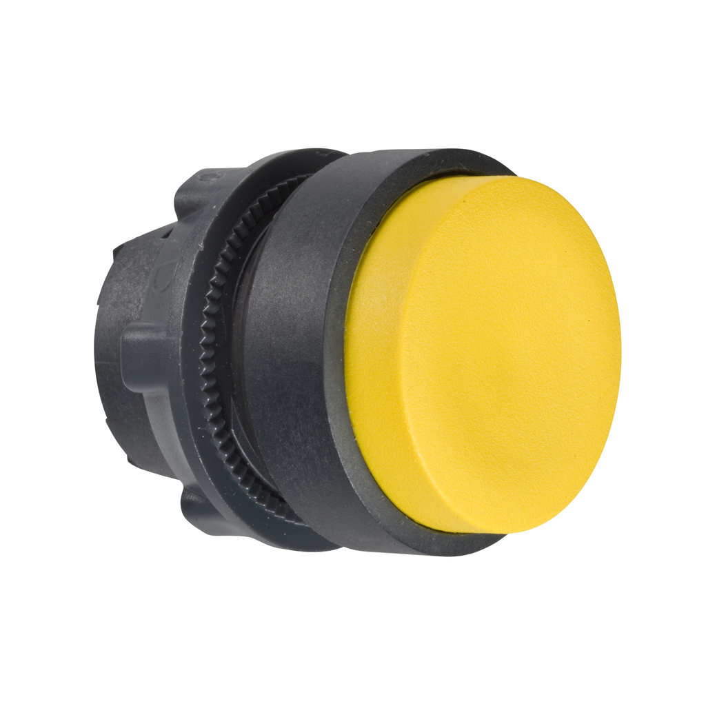 Schneider Electric ZB5AL5 Square D ZB5AL5 22 mm Yellow Round Extended Momentary Non-Illuminated Push Button Operator