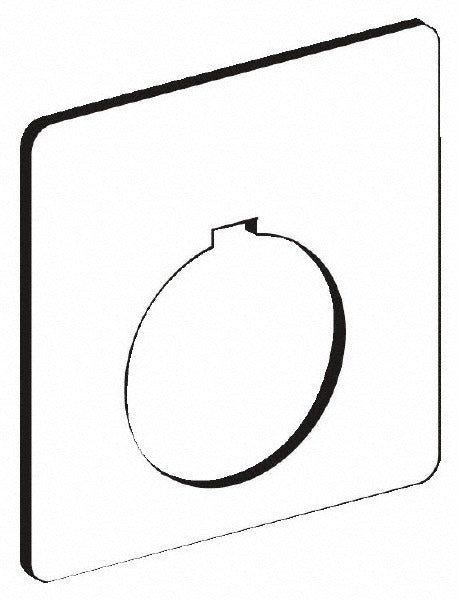 SCHNEIDER ELECTRIC Schneider Electric 9001KN100WP Square Plastic Legend Plate