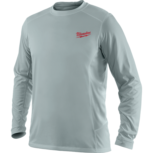 Milwaukee 411G-L WORKSKIN Light Weight Performance Long Sleeve Shirt Gray Large