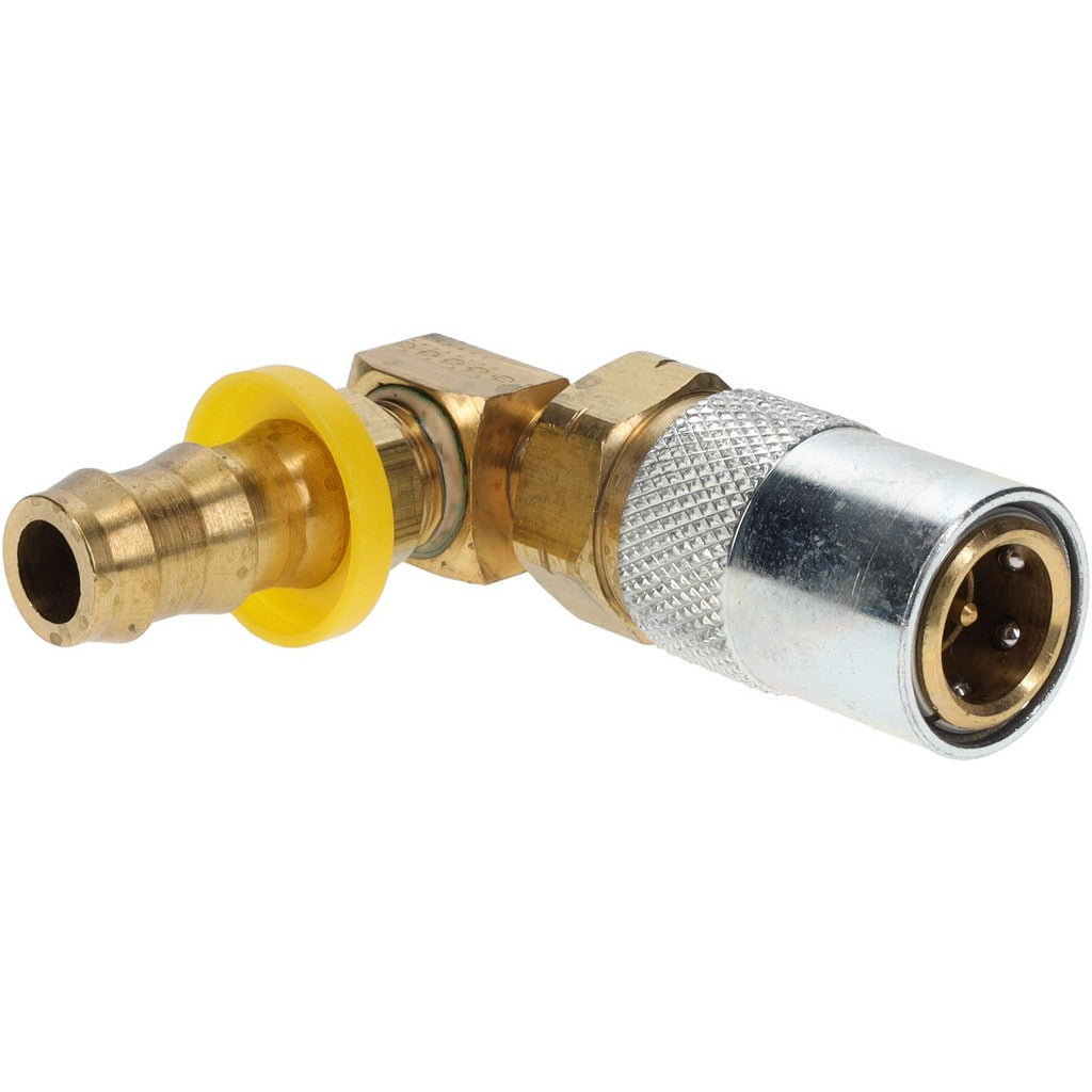 PARKER Parker PC318V-BP 90 Deg Push-lok Hose Barb Coupler 200 Psi
