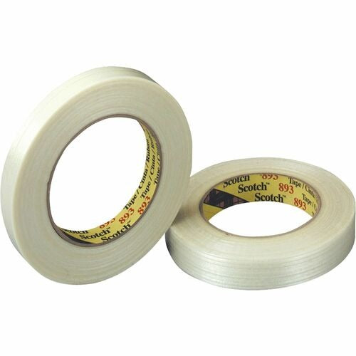 3M 3M MMM8931 Filament Tape 1 Inch X 60 Yard Clear
