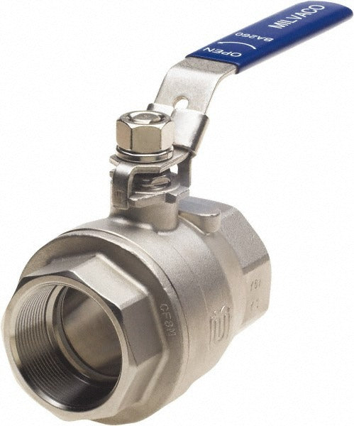 MILWAUKEE VALVE Milwaukee Valve BA260-200 Ball Valve 2 in Full Port Ss