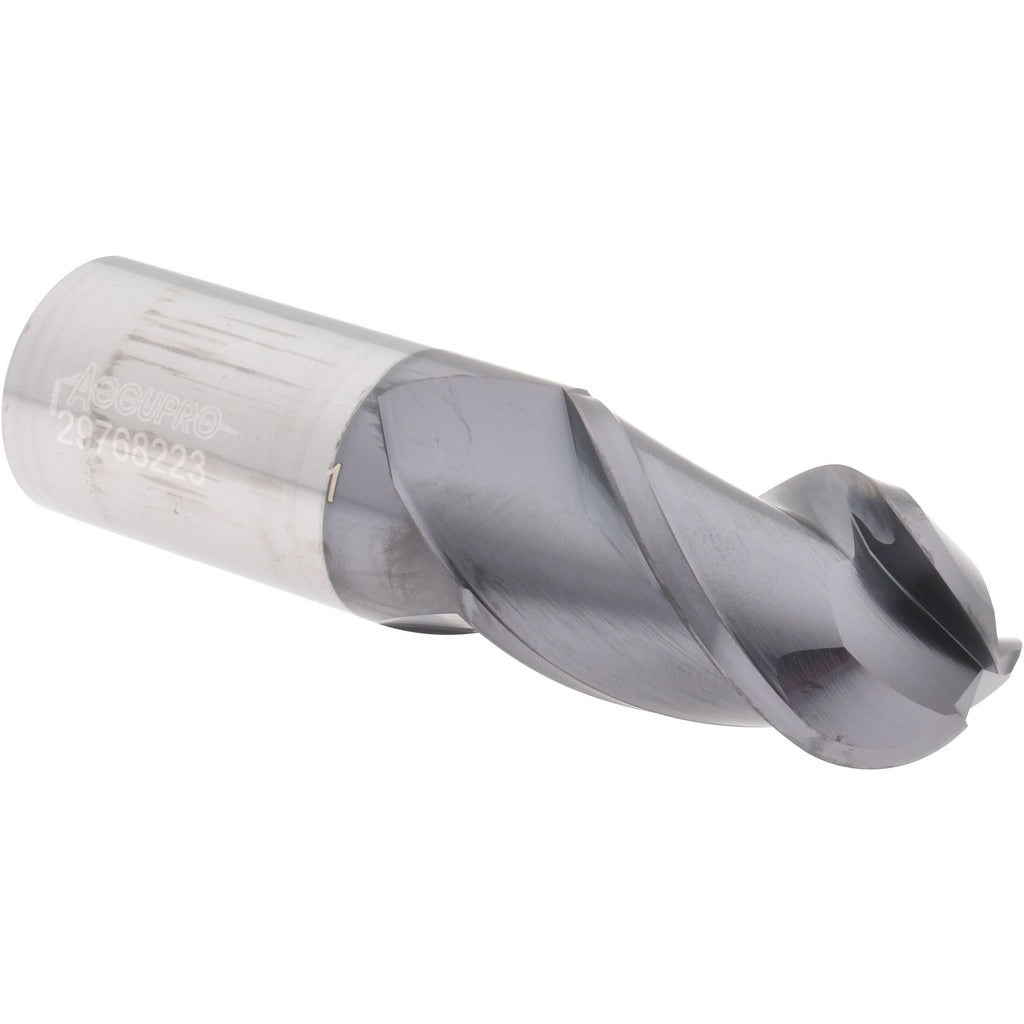 ACCUPRO Accupro 14788638 Ball End Mill 1 in 3 Flute Solid Carbide