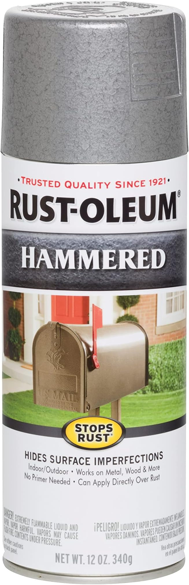 RUST-OLEUM Rust-Oleum 7213830 Stops Rust Hammered Spray Paint (12 oz, any-angle)