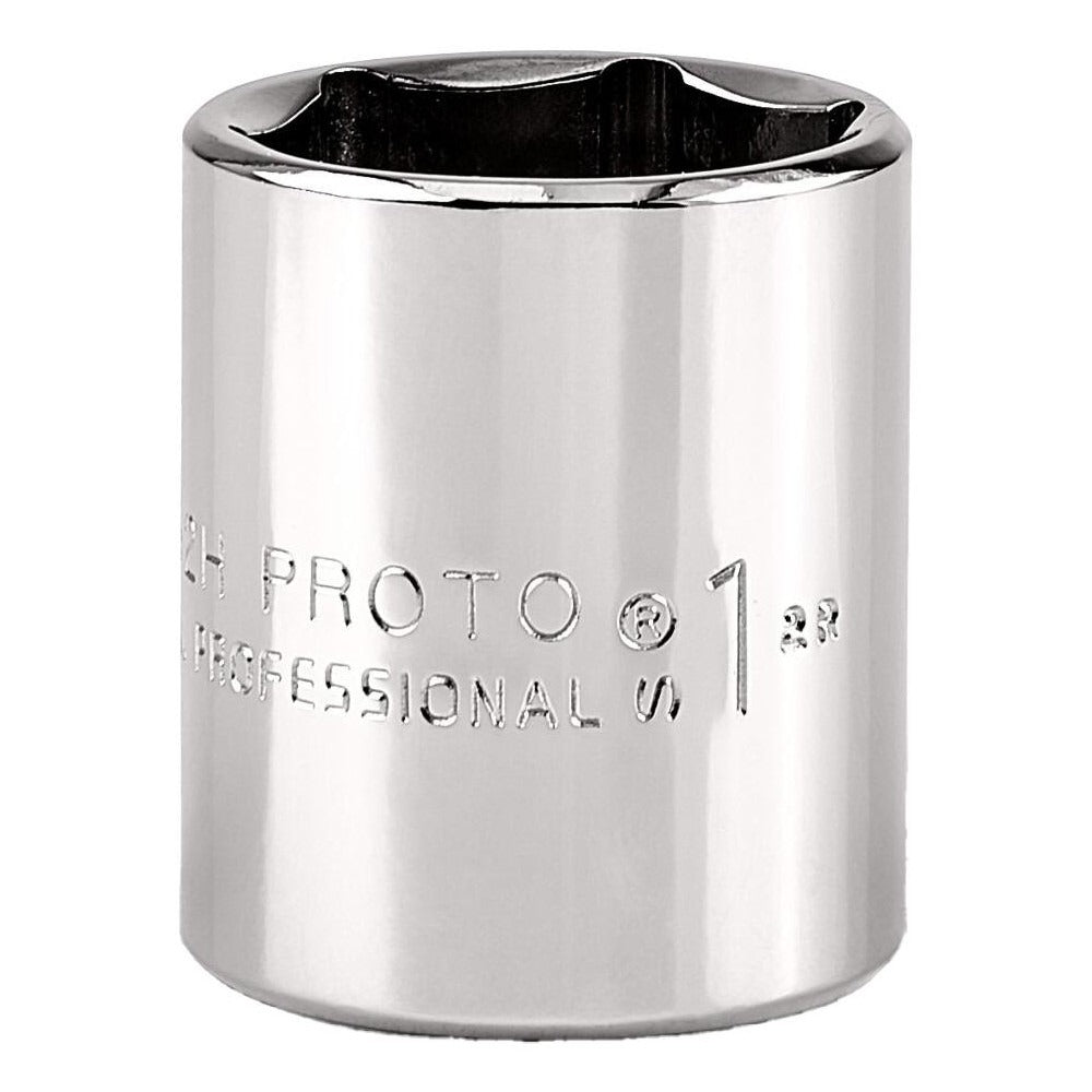 PROTO Proto J5432H 1 Inch 6-point Hand Socket 1/2 Drive