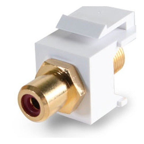 WIREPATH Wirepath RCAF-RD-WH F to Rca Gold-plated Coax Adapter