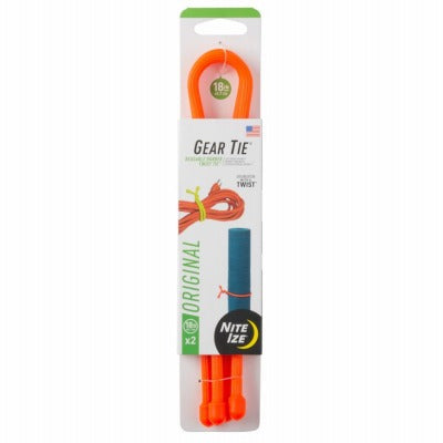 NITE IZE Nite Ize Inc GT18-2PK-31 Gear Tie 18 Inch Orange 2 Pack
