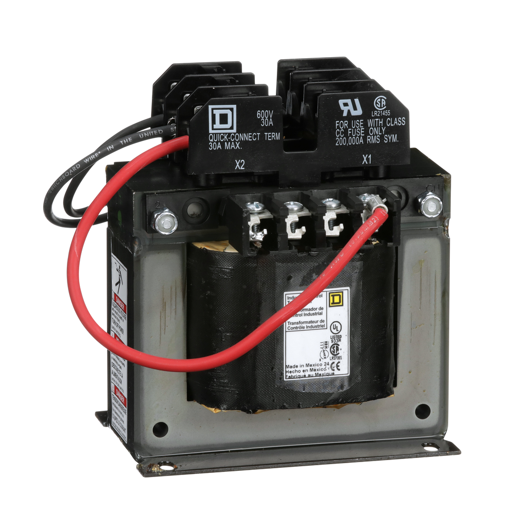 Square D 9070TF300D1 300 VA 240 x 480 VAC Primary 120 VAC Secondary 1-Phase Control Transformer