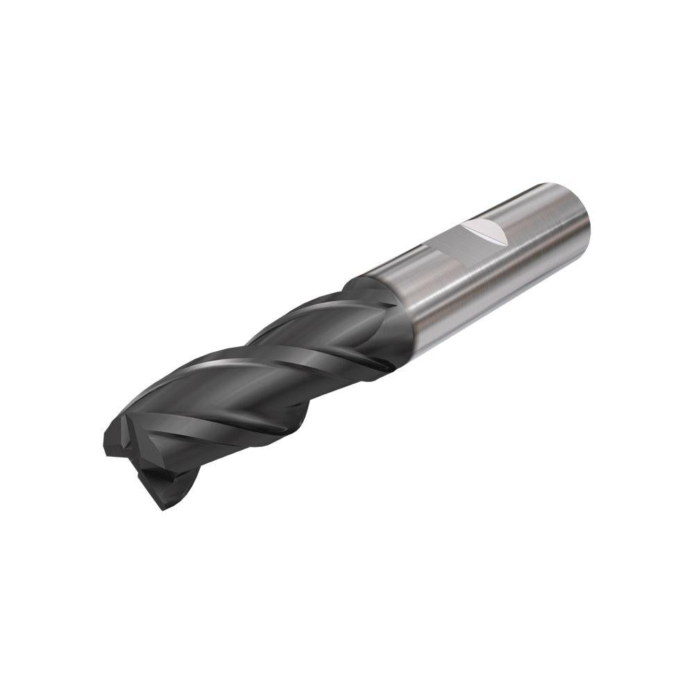 ISCAR Iscar 5620896 Square End Mill 3/8 in 3 Flute Tialn Carbide