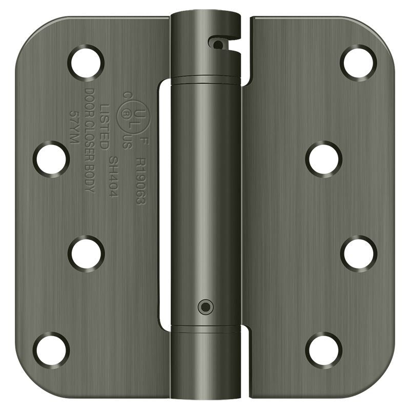 DELTANA Deltana DSH4R515A Spring Hinge 4x4 in Antique Nickel