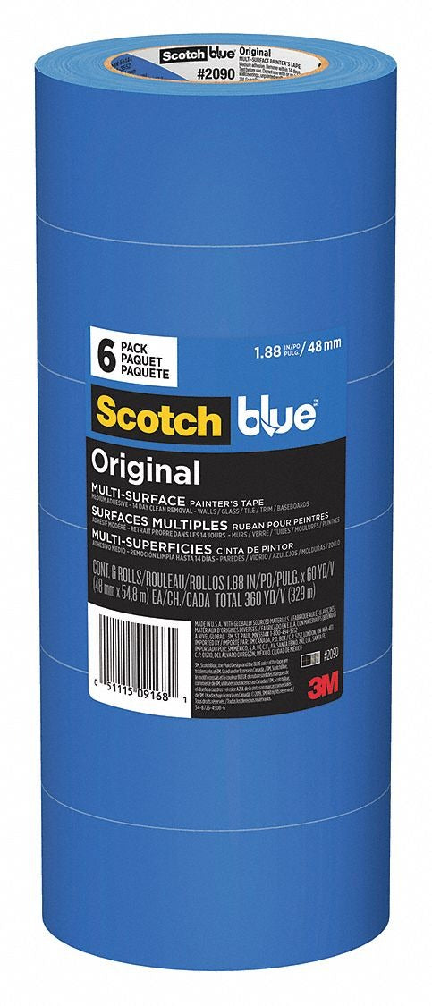 3M 3M 2090-48SC6 Masking Tape 48 mm x 55 m Pack of 6