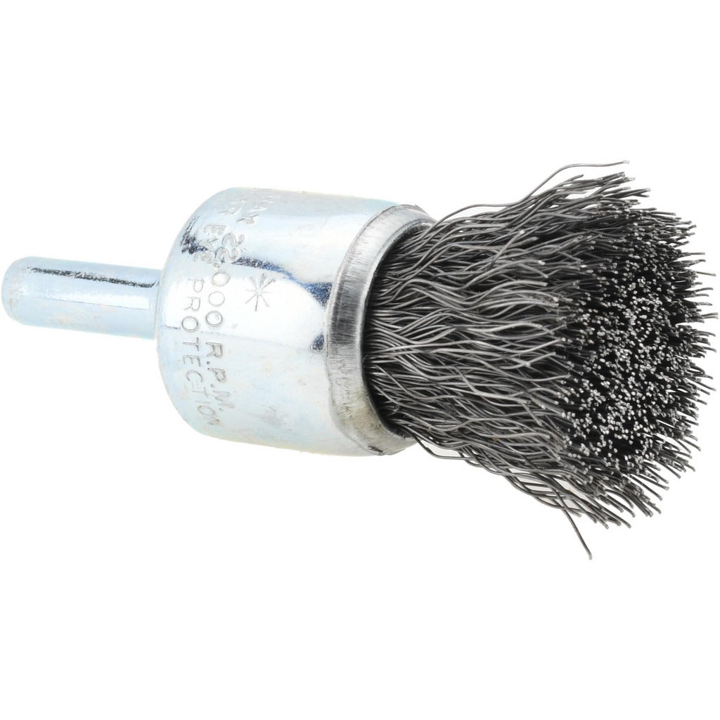 WEILER Weiler 90370 End Brush 0.75 in Steel Crimped Wire