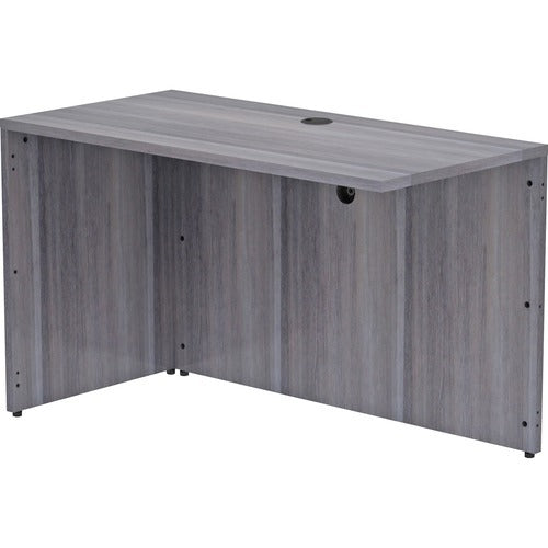 LORELL Lorell LLR69554 Return Shell Desk 48x24x29.5 Charcoal