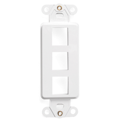 Leviton 41643-W QuickPort Decora Insert 3-Port White