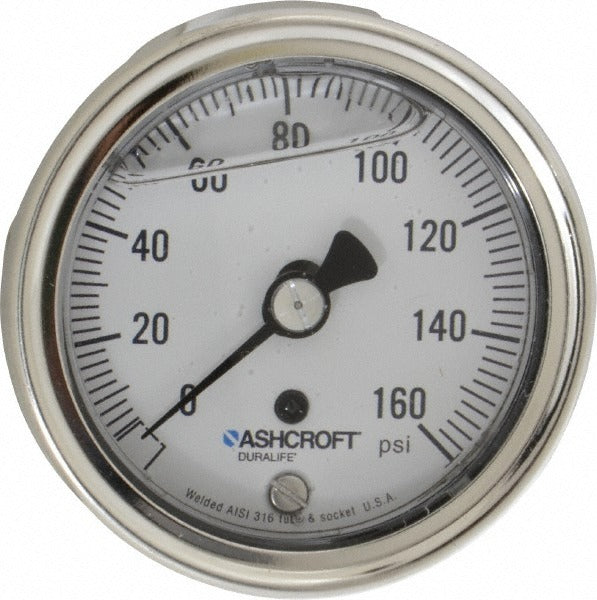 ASHCROFT Ashcroft 94906 Pressure Gauge 0-160 Psi 2.5 in Dial Npt