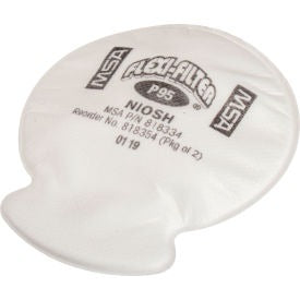 MSA SAFETY Msa Safety 818354 P95 Flexi-filter Pads 2 Pack