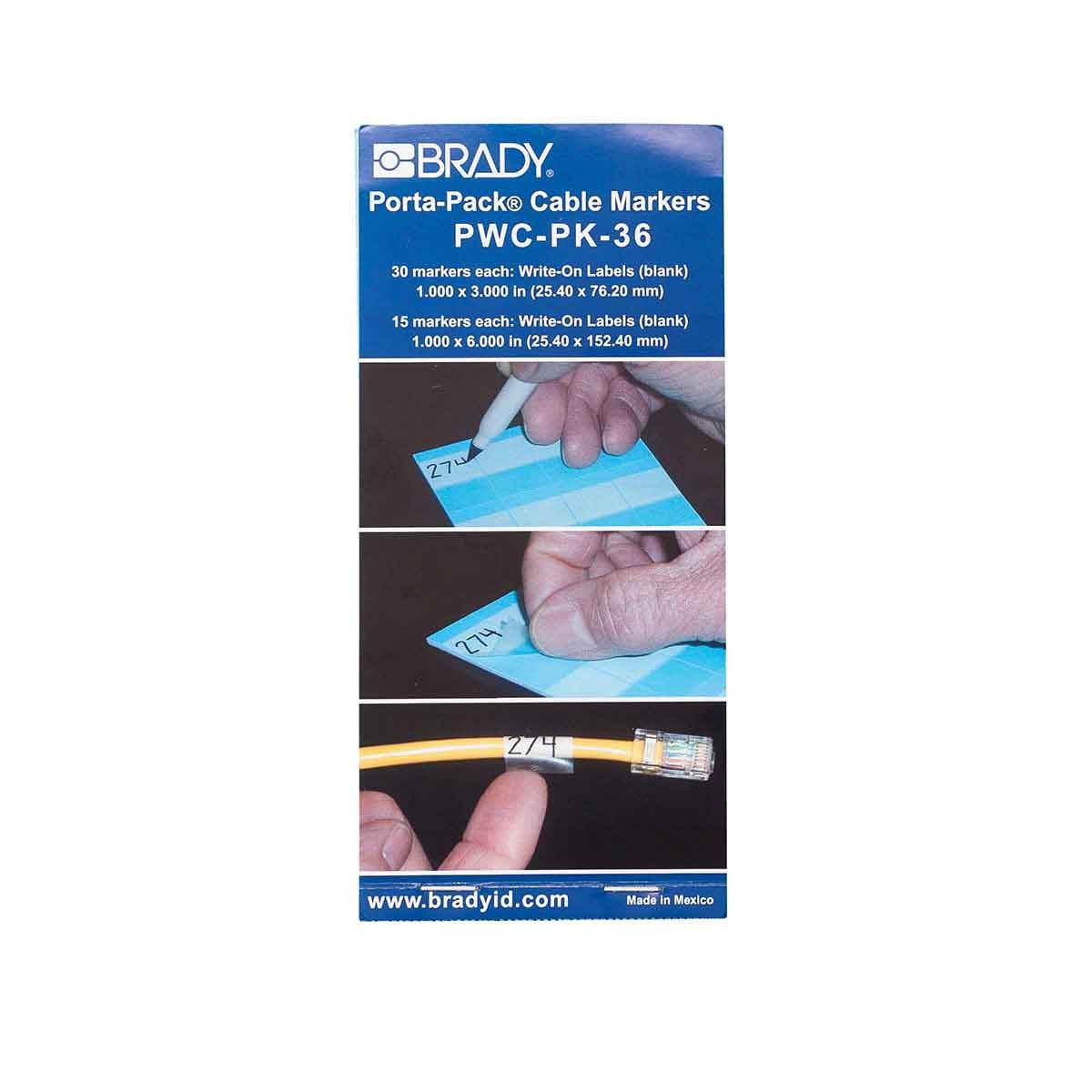 BRADY Brady PWC-PK-36 Porta-Pack Wire Marker Pages 10 Pack