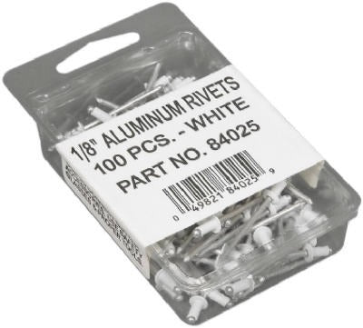 AMERIMAX Amerimax Home Products 84025 Aluminum Rivets 1/8 Inch White 100pk