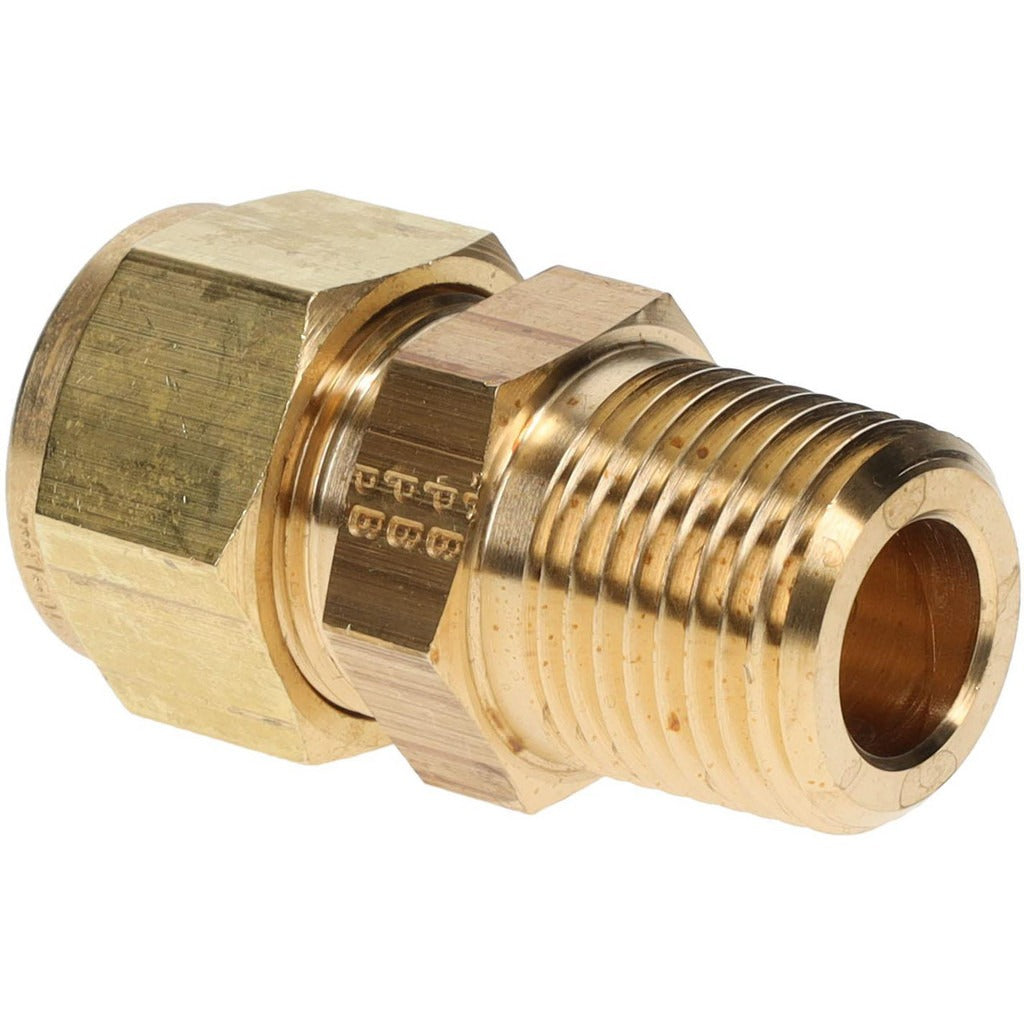 PARKER Parker 10MSC8N-B Compression Tube Connector Brass 2000 Psi