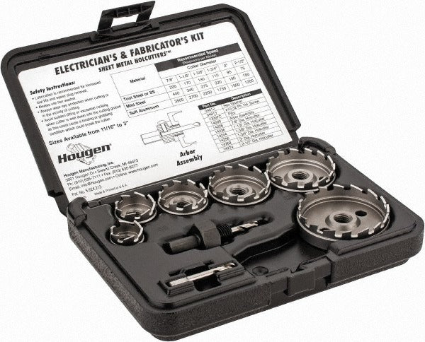 HOUGEN Hougen 14005 Hss Annular Cutter Set 7/8 to 2-1/2 in 11 Pc