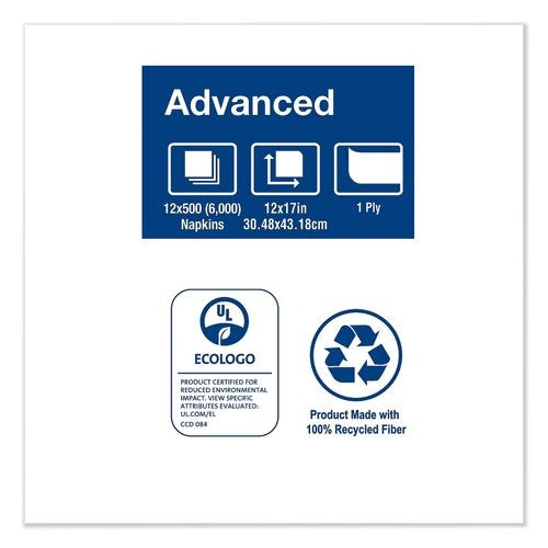 TORK Tork TRKD802A Advanced Soft Masterfold Dispenser Napkin 12 x 17 500/Pack 12/Carton Replacement D802A
