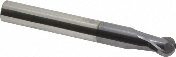 ACCUPRO Accupro 12180928 Ball End Mill 0.5in 2 Flute Solid Carbide