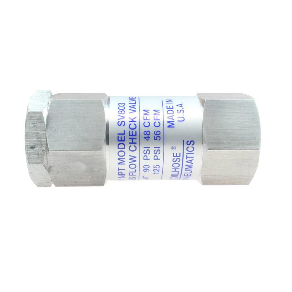 COILHOSE PNEUMATICS Coilhose Pneumatics SV803 Inline Check Valve 3/8 Inch