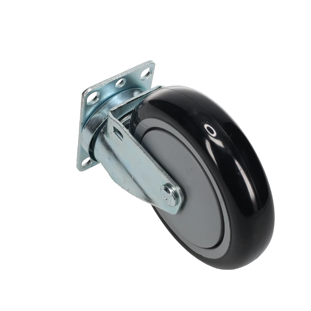 CASE Case 5-30P Plate Mount Caster 6 Inches No Brake