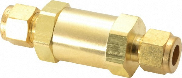 PARKER Parker 6A-C6L-1-BN-B Check Valve 3/8 in Compression Brass