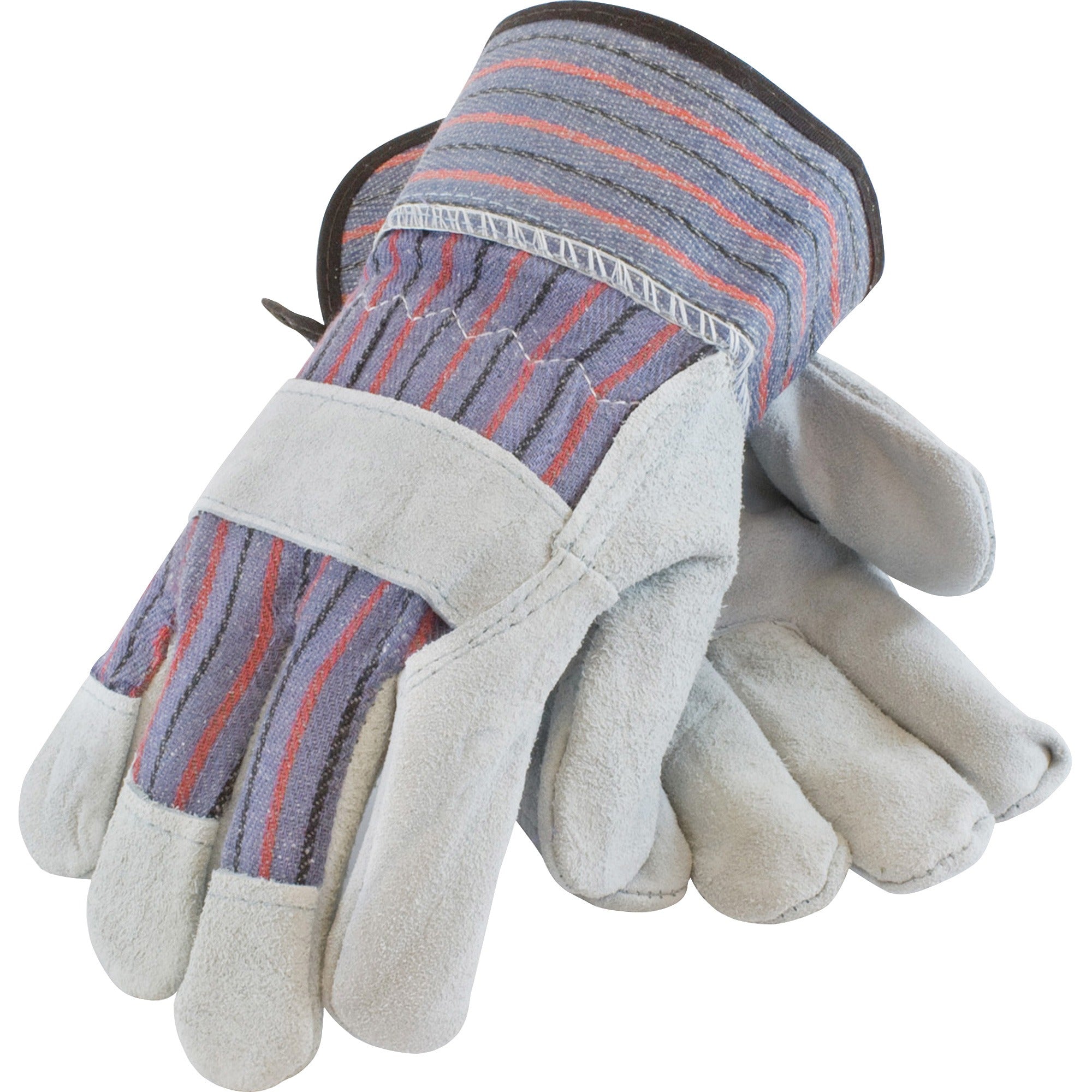 PROTECTIVE INDUSTRIAL PRODUCTS Protective Industrial Products PID847532L Protective Leather Palm Work Gloves Large 12/Pack