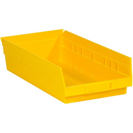 BSC PREFERRED Bsc Preferred BINPS113Y Nestable Plastic Bin 10-pack