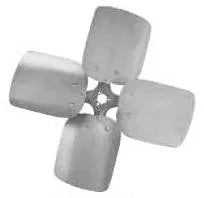 Lau 60719501 Heavy Duty Condenser Propeller, 16 in, 27 deg Pitch, 4 Blades, CW Rotation