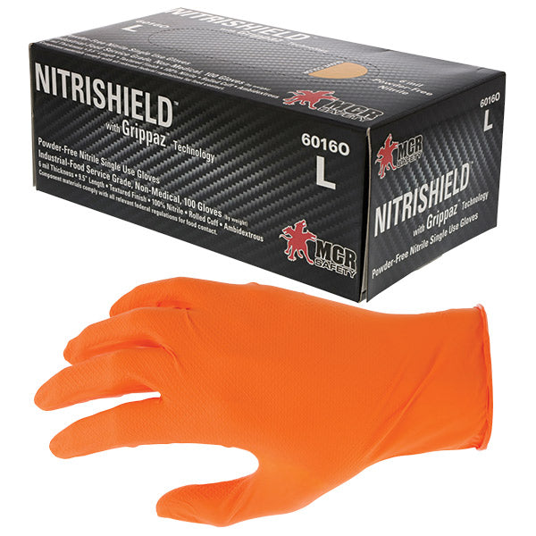 MCR Memphis Glove 6016OL Disposable Nitrile Gloves Powder-Free 6 mil