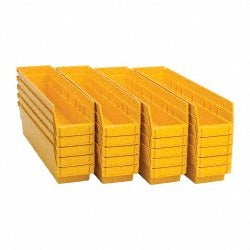 QUANTUM STORAGE SYSTEMS Quantum Storage QSB103YLCS Hopper Shelf Bin Yellow 50 Lb
